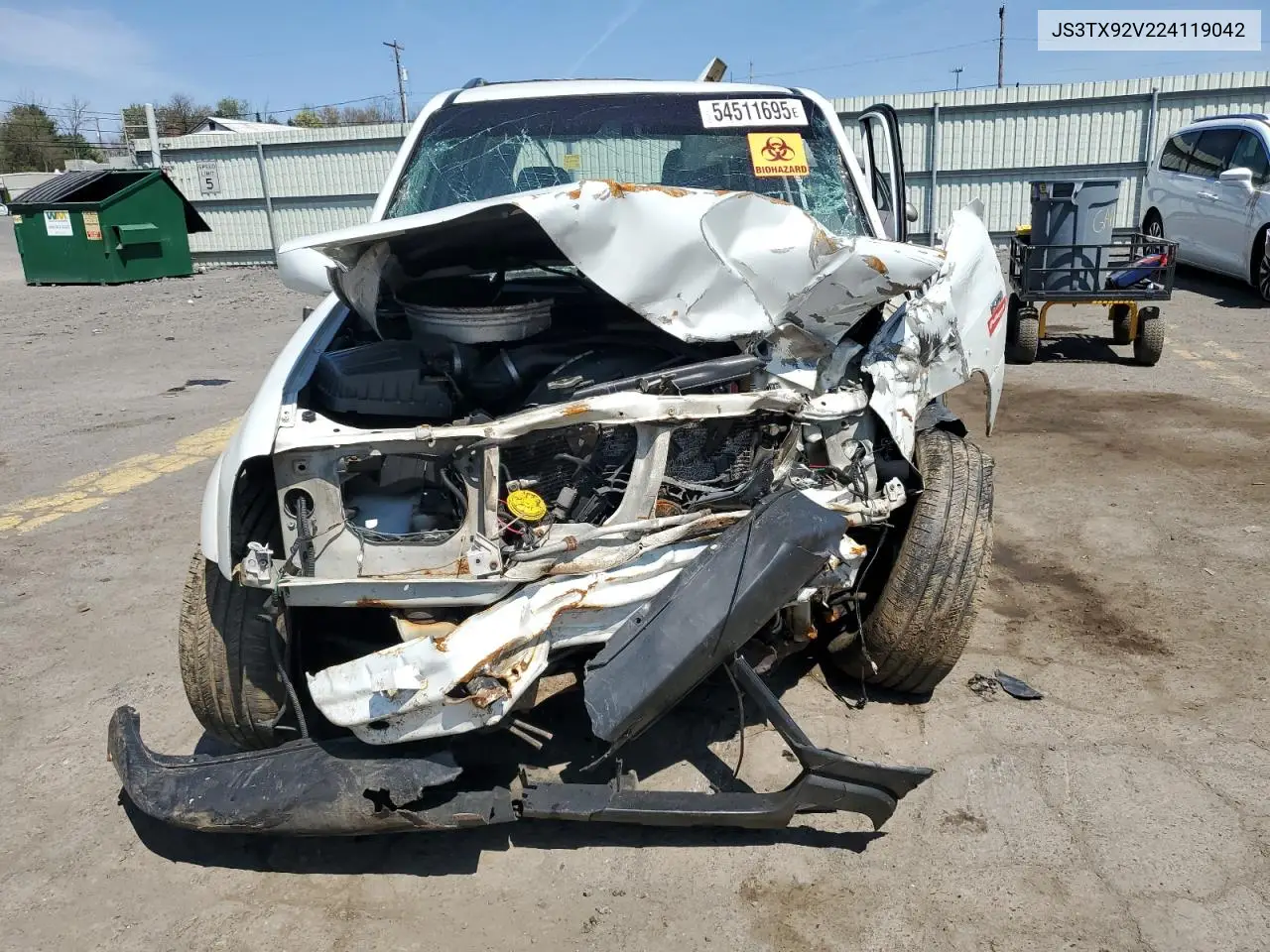 2002 Suzuki Xl7 Plus VIN: JS3TX92V224119042 Lot: 54511695