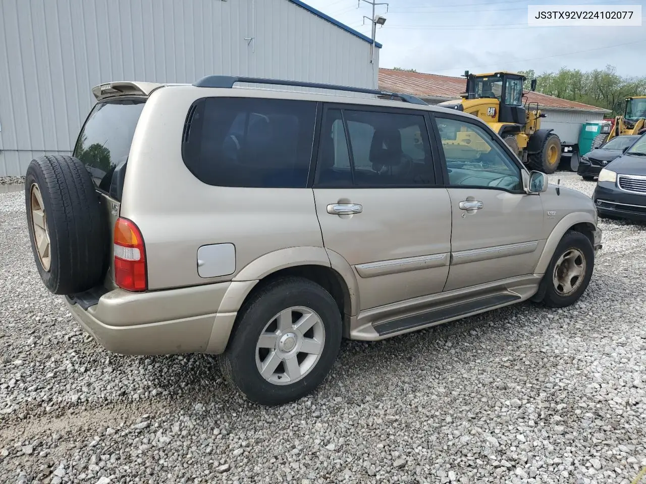 2002 Suzuki Xl7 Plus VIN: JS3TX92V224102077 Lot: 54737285