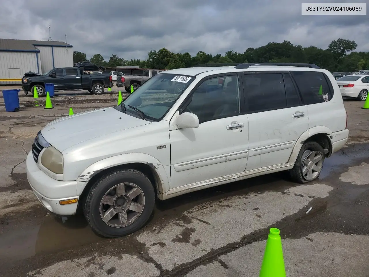 2002 Suzuki Xl7 Plus VIN: JS3TY92V024106089 Lot: 58418685