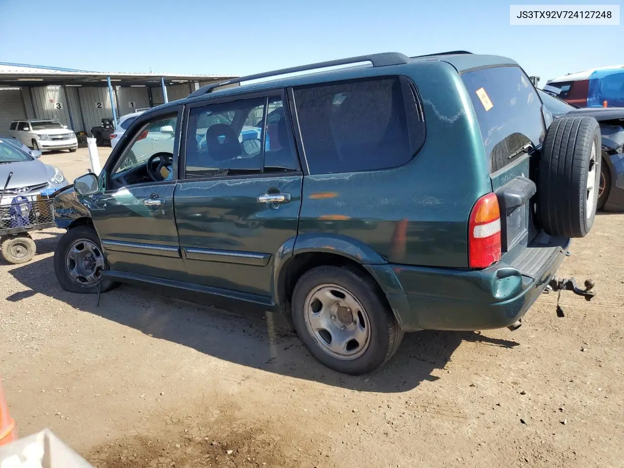 2002 Suzuki Xl7 Plus VIN: JS3TX92V724127248 Lot: 62850275