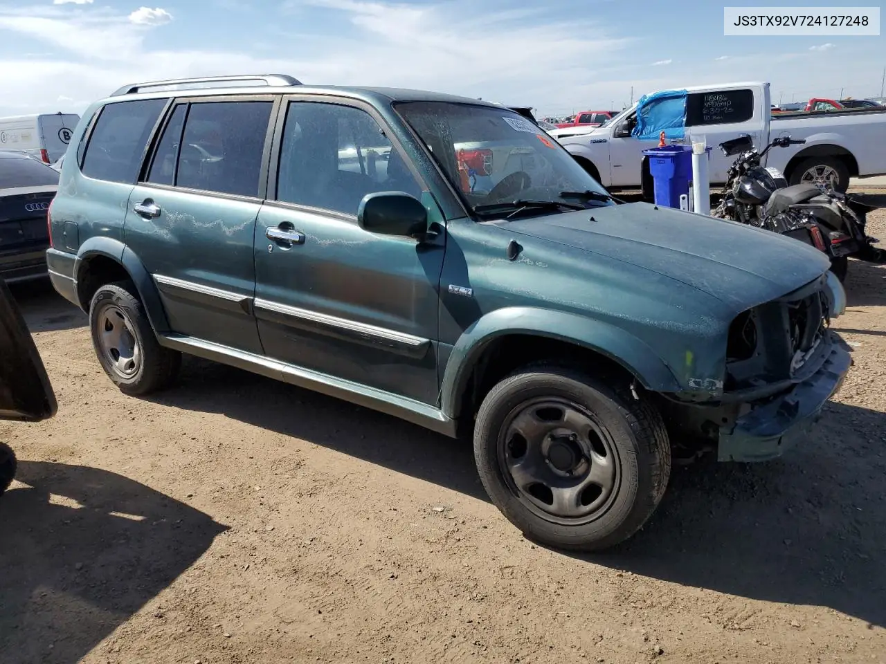 2002 Suzuki Xl7 Plus VIN: JS3TX92V724127248 Lot: 62850275