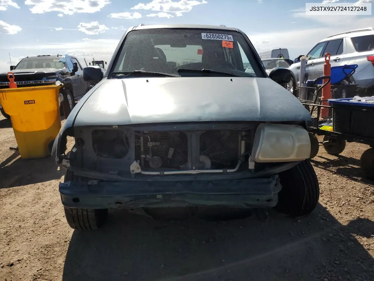 2002 Suzuki Xl7 Plus VIN: JS3TX92V724127248 Lot: 62850275