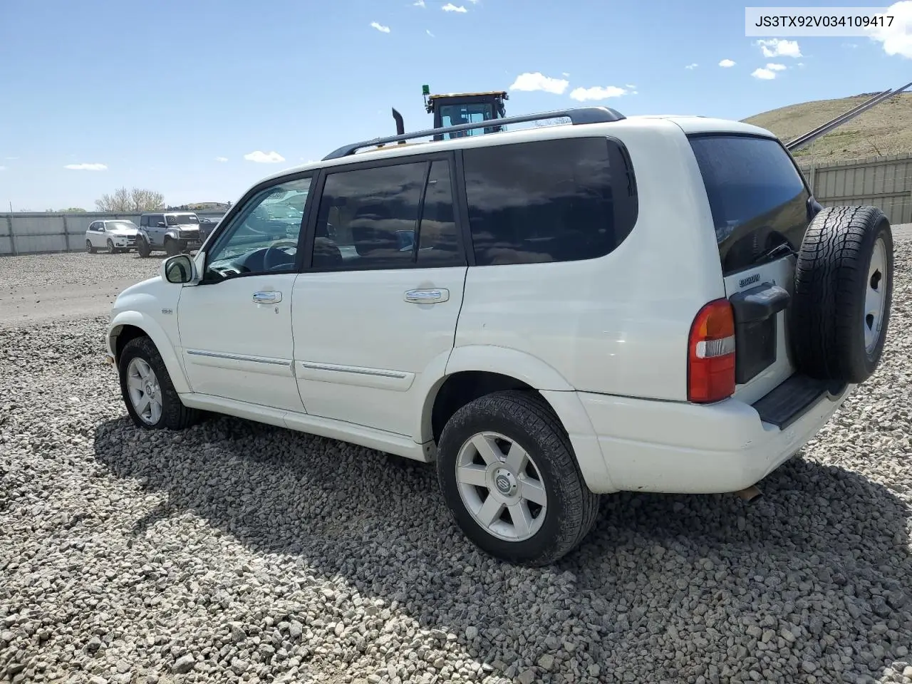 2003 Suzuki Xl7 Plus VIN: JS3TX92V034109417 Lot: 52672475