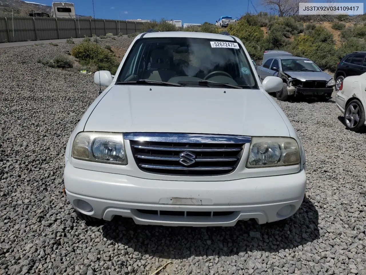 2003 Suzuki Xl7 Plus VIN: JS3TX92V034109417 Lot: 52672475