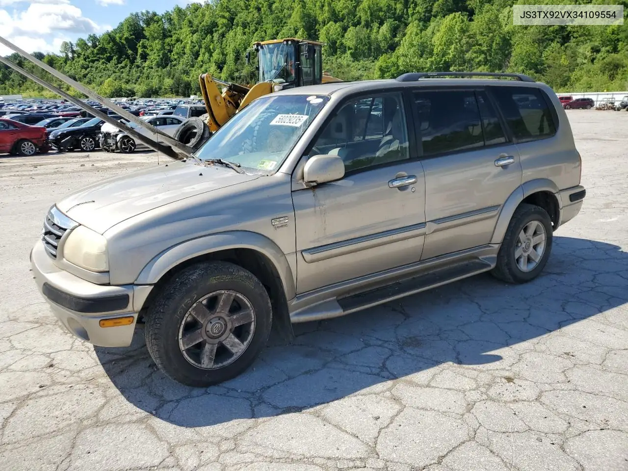 2003 Suzuki Xl7 Plus VIN: JS3TX92VX34109554 Lot: 58029235