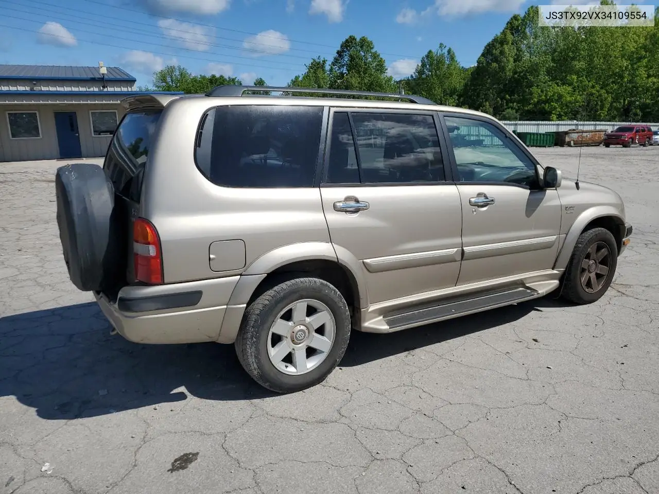 2003 Suzuki Xl7 Plus VIN: JS3TX92VX34109554 Lot: 58029235