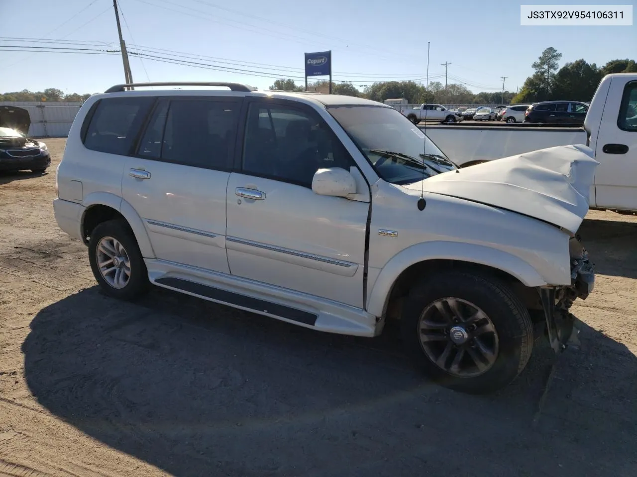 2005 Suzuki Xl7 Ex VIN: JS3TX92V954106311 Lot: 86627884