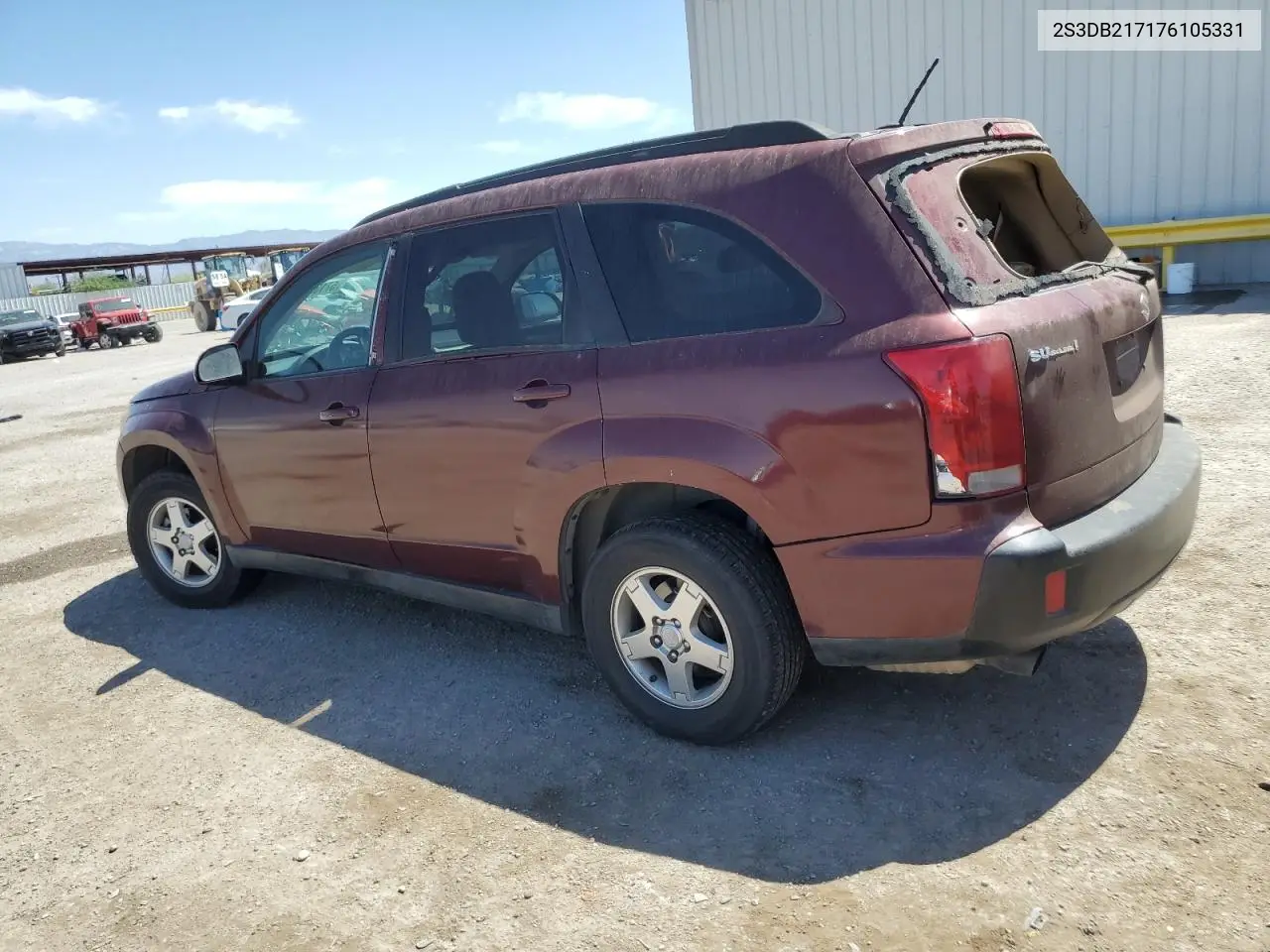 2007 Suzuki Xl7 VIN: 2S3DB217176105331 Lot: 57139674