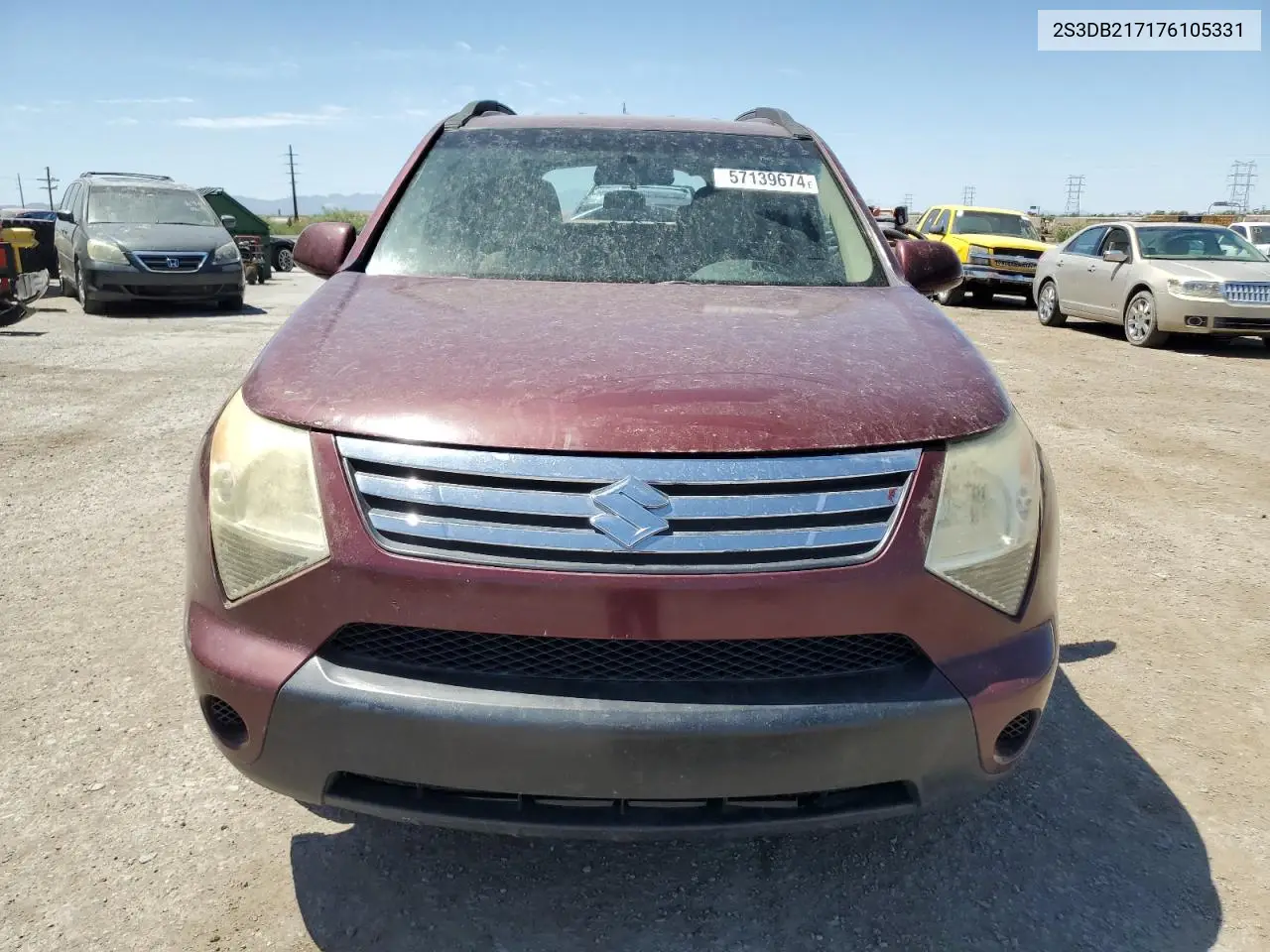 2007 Suzuki Xl7 VIN: 2S3DB217176105331 Lot: 57139674