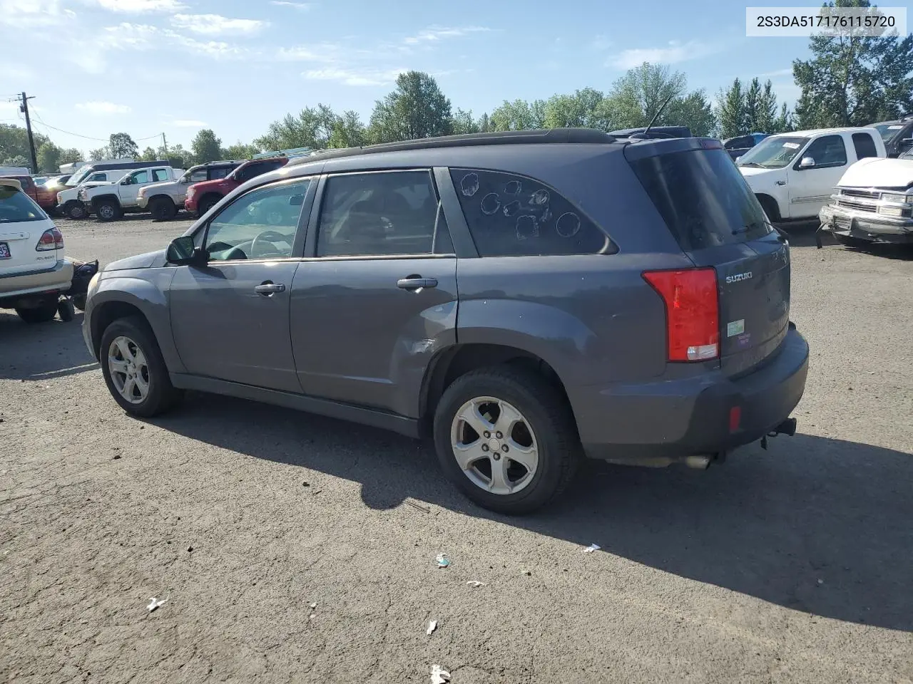 2007 Suzuki Xl7 Luxury VIN: 2S3DA517176115720 Lot: 60268605
