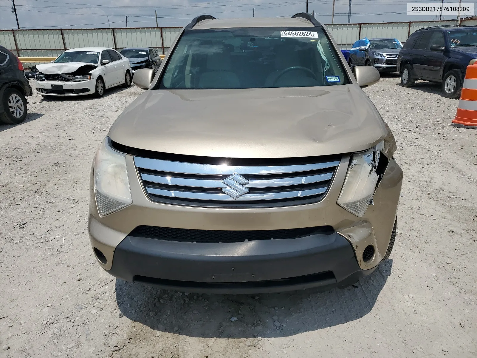 2007 Suzuki Xl7 VIN: 2S3DB217876108209 Lot: 64662624