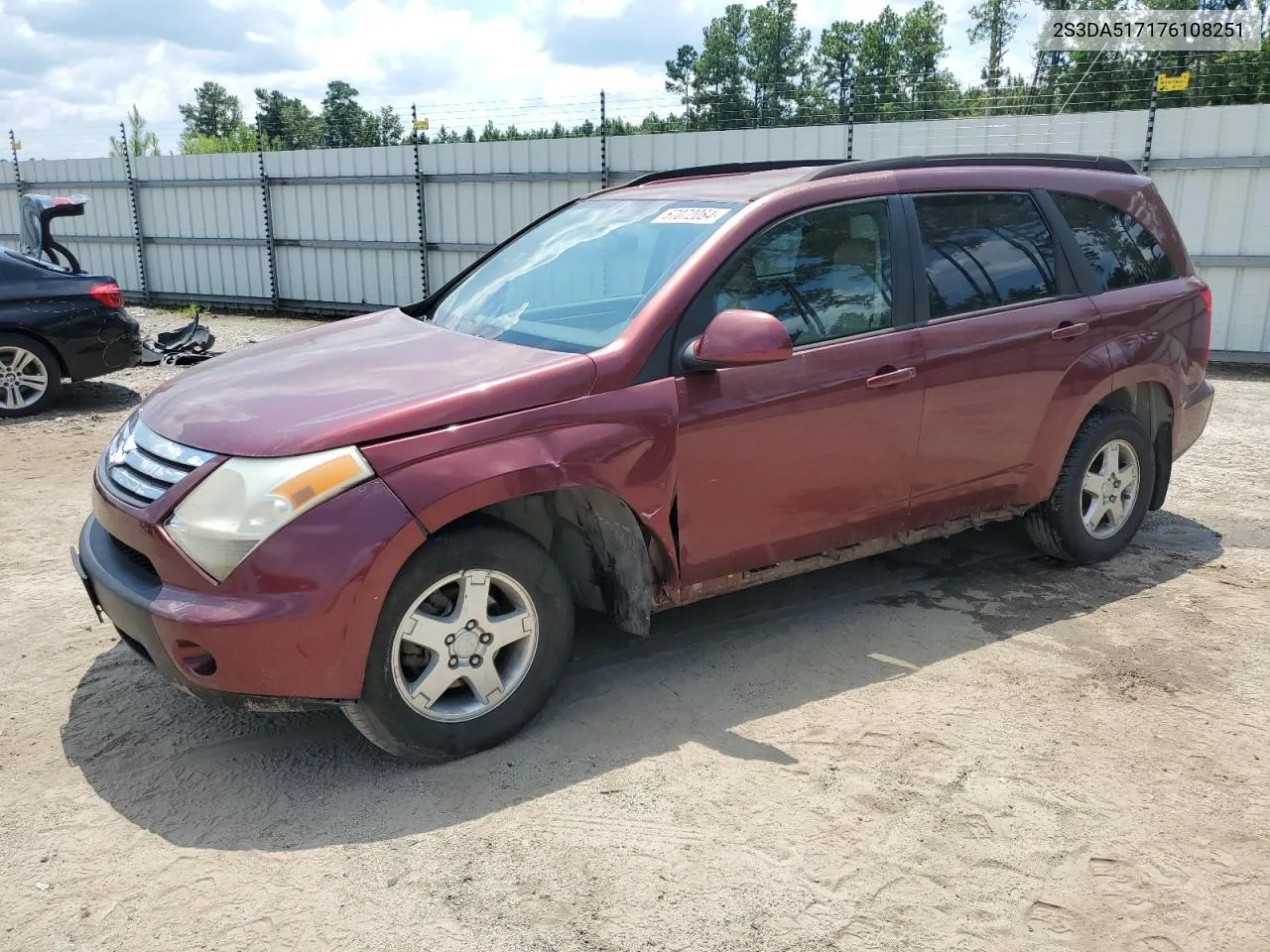 2007 Suzuki Xl7 Luxury VIN: 2S3DA517176108251 Lot: 67072084