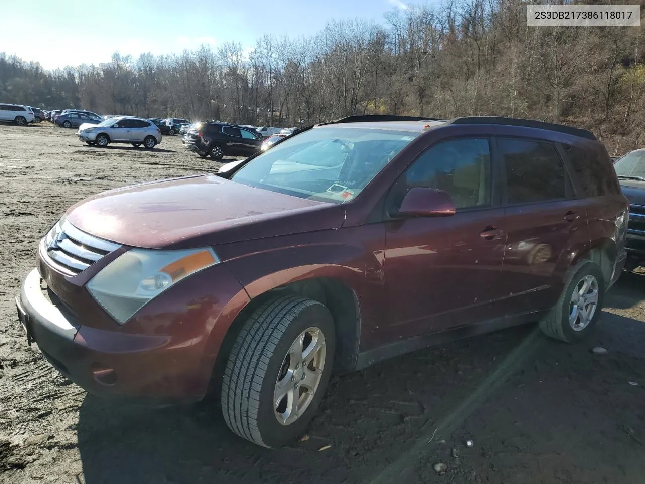 2008 Suzuki Xl7 VIN: 2S3DB217386118017 Lot: 81797914