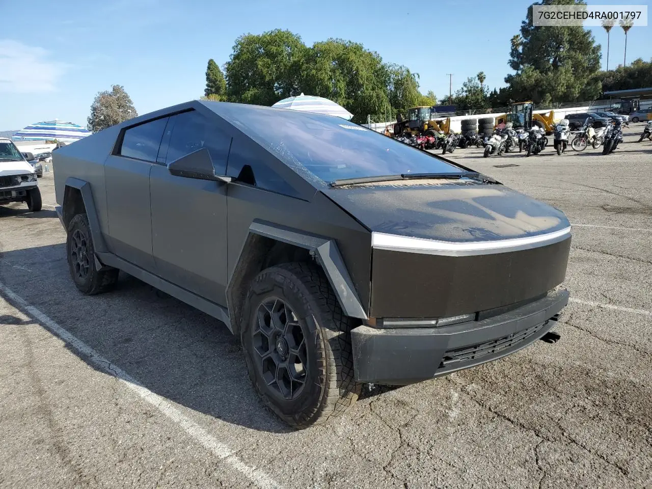 2024 Tesla Cybertruck VIN: 7G2CEHED4RA001797 Lot: 49883015