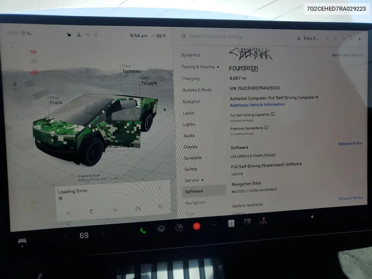 2024 Tesla Cybertruck VIN: 7G2CEHED7RA029223 Lot: 51868335