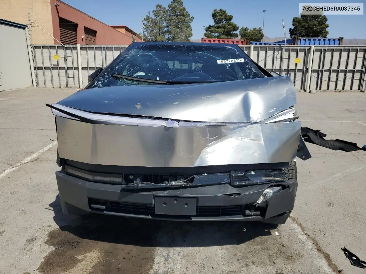 2024 Tesla Cybertruck VIN: 7G2CEHED6RA037345 Lot: 53378335