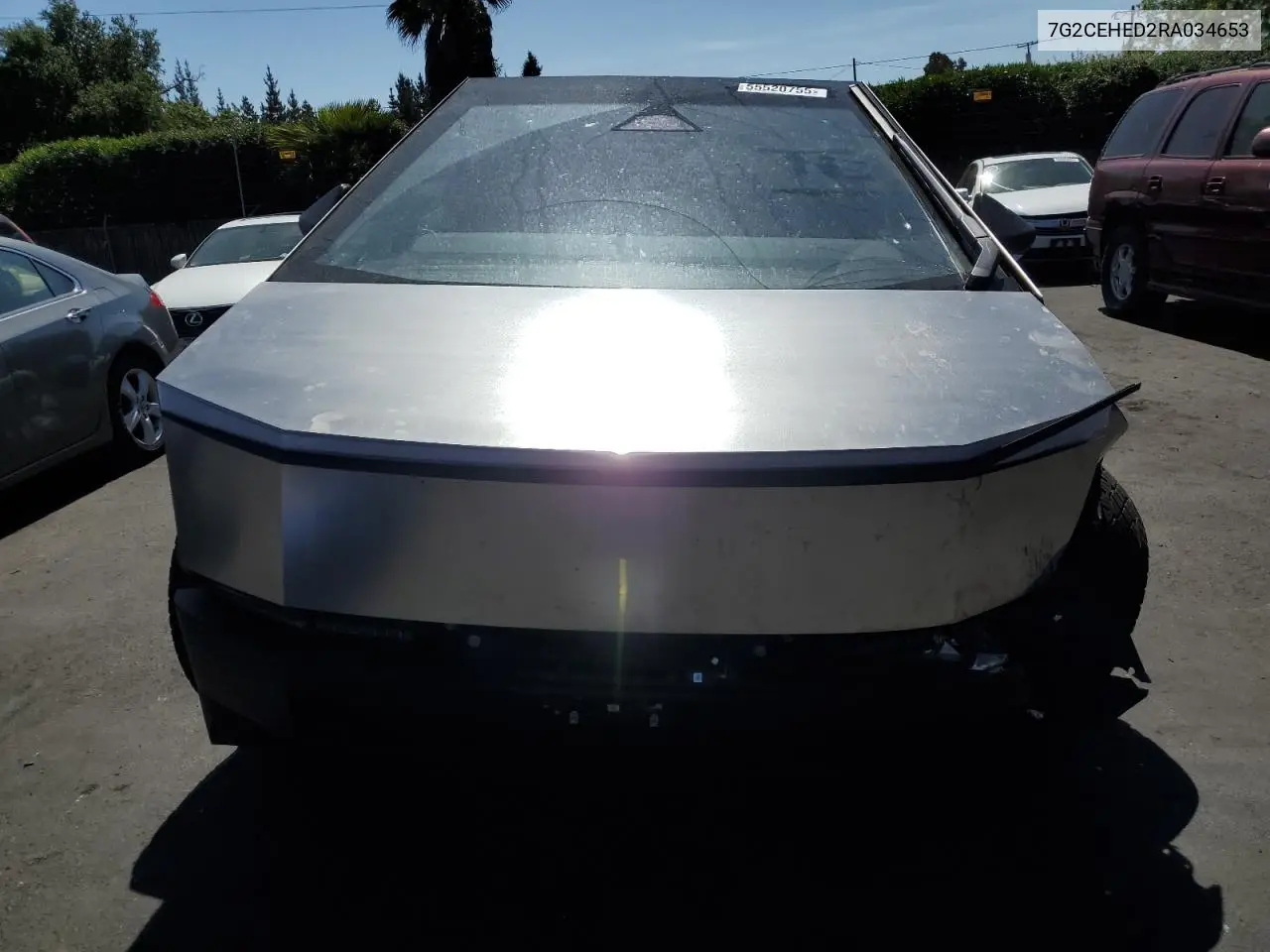 2024 Tesla Cybertruck VIN: 7G2CEHED2RA034653 Lot: 55520755