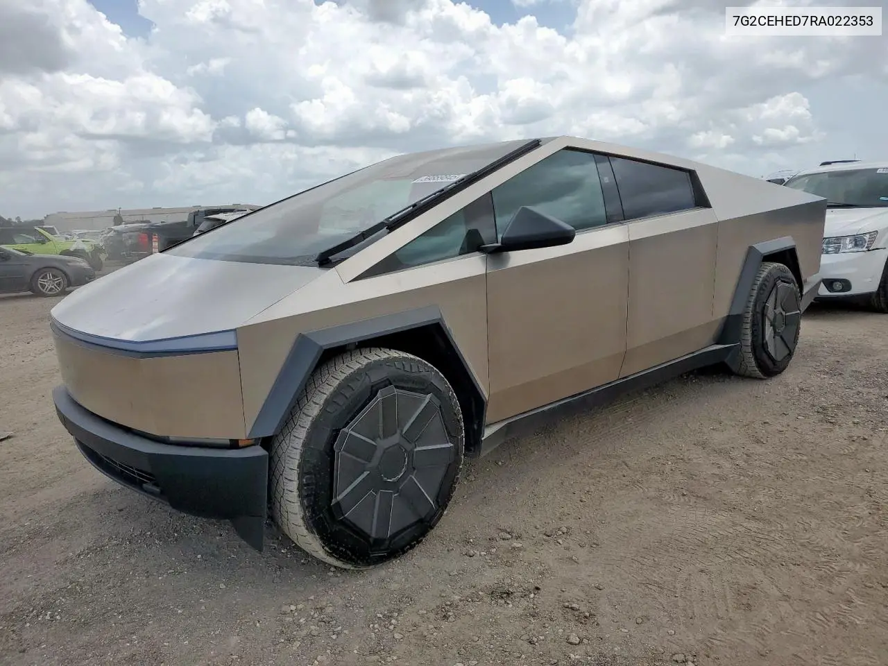2024 Tesla Cybertruck VIN: 7G2CEHED7RA022353 Lot: 59889845