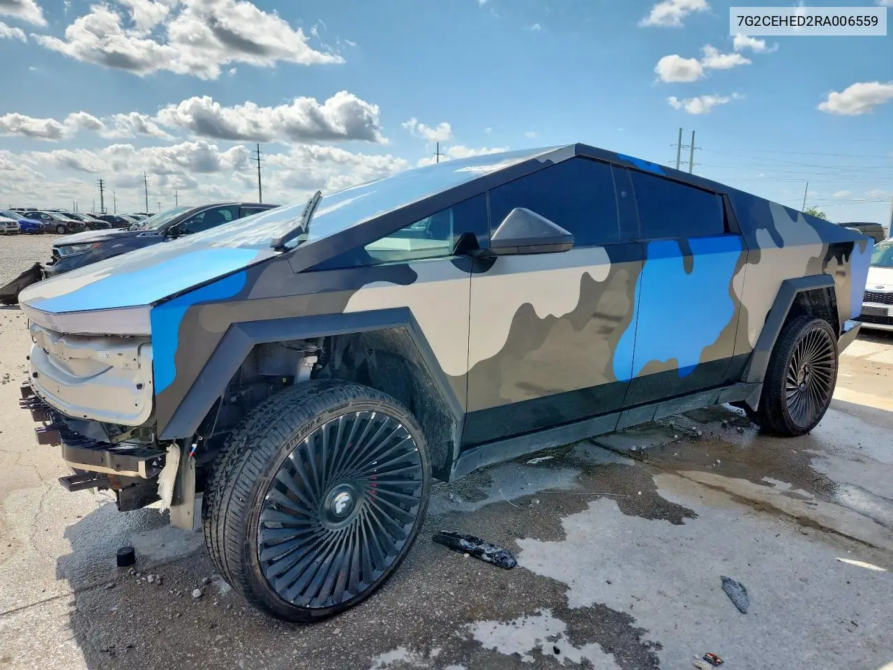 2024 Tesla Cybertruck VIN: 7G2CEHED2RA006559 Lot: 60214015