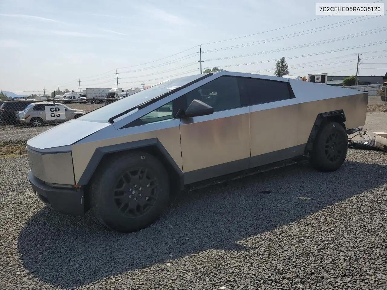 2024 Tesla Cybertruck VIN: 7G2CEHED5RA035120 Lot: 60296035