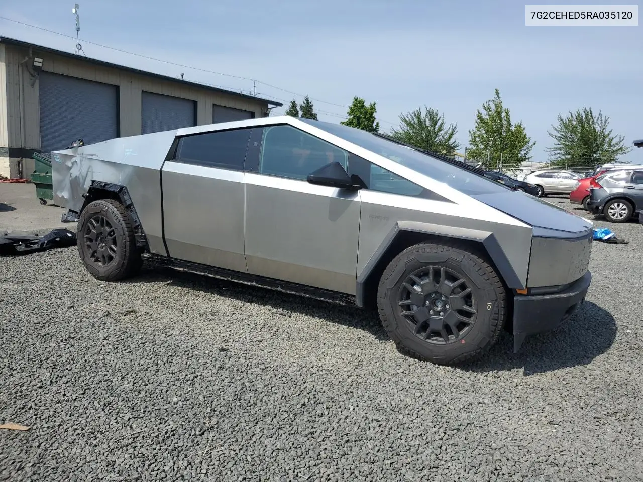 2024 Tesla Cybertruck VIN: 7G2CEHED5RA035120 Lot: 60296035