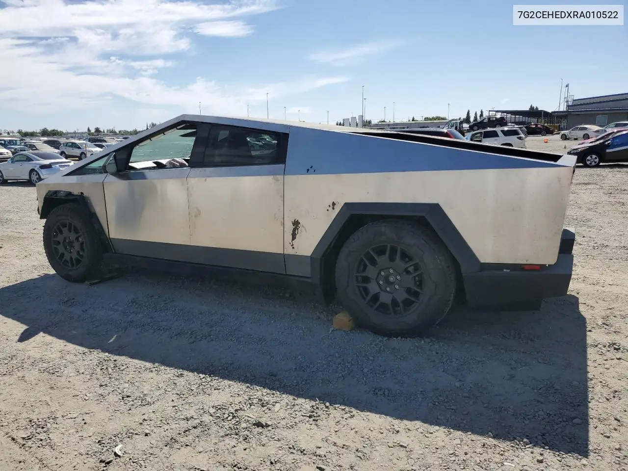 2024 Tesla Cybertruck VIN: 7G2CEHEDXRA010522 Lot: 60874185