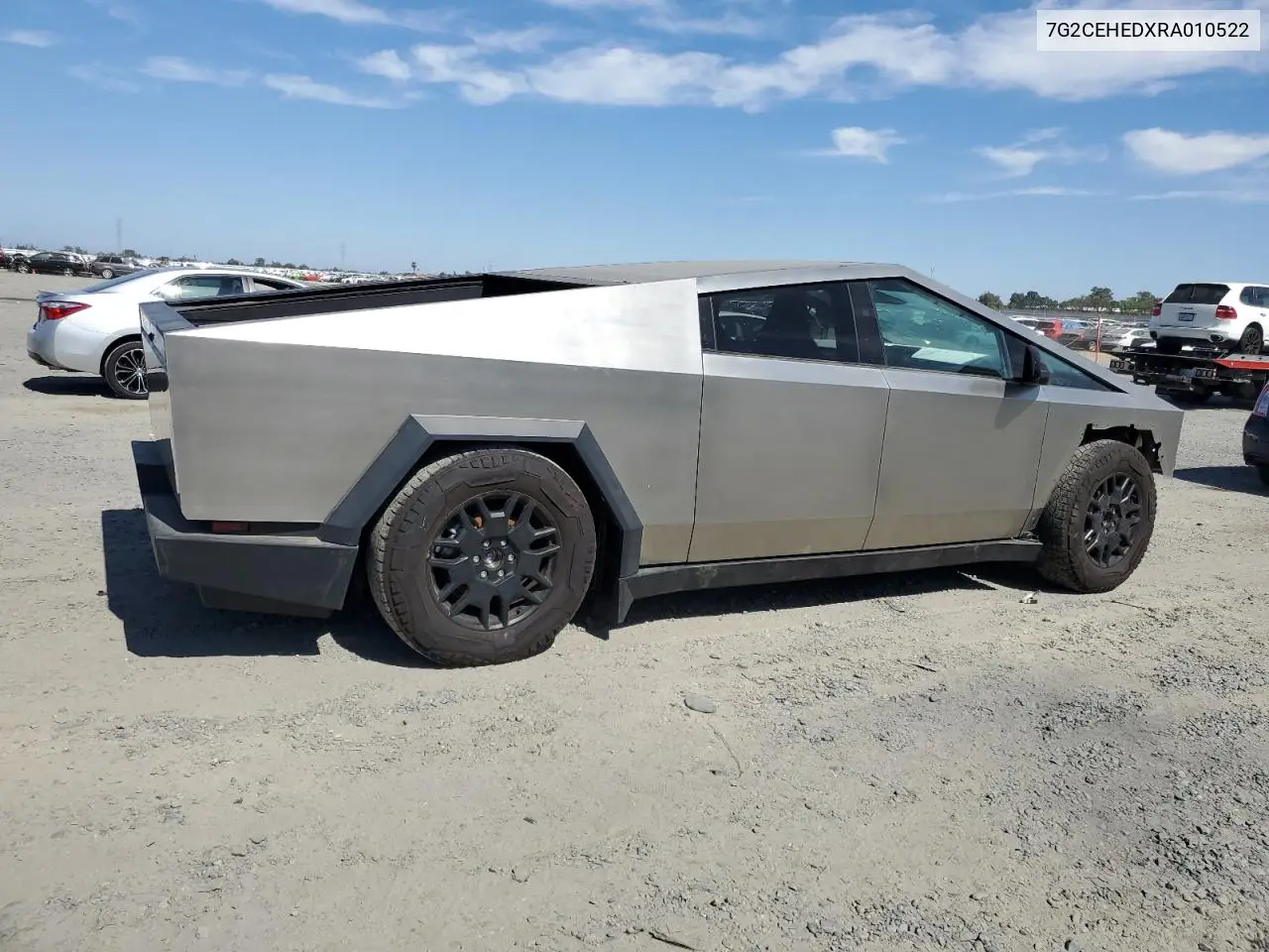 2024 Tesla Cybertruck VIN: 7G2CEHEDXRA010522 Lot: 60874185