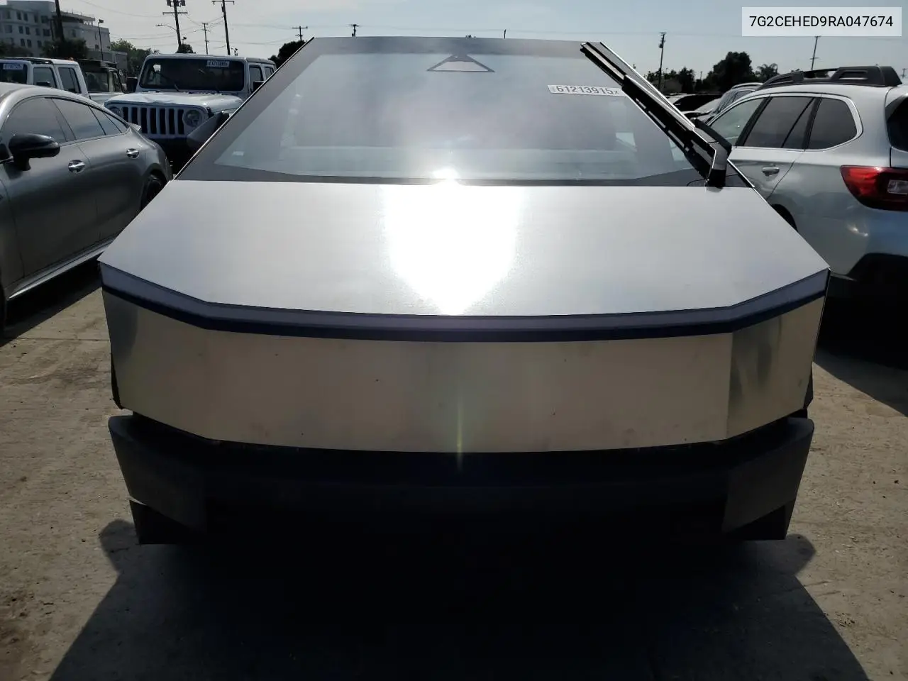 2024 Tesla Cybertruck VIN: 7G2CEHED9RA047674 Lot: 61213915
