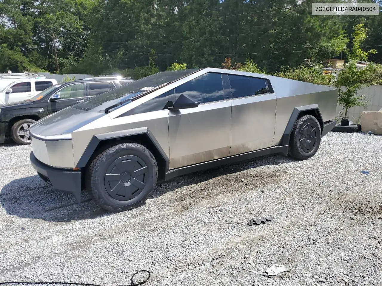 2024 Tesla Cybertruck VIN: 7G2CEHED4RA040504 Lot: 61219115
