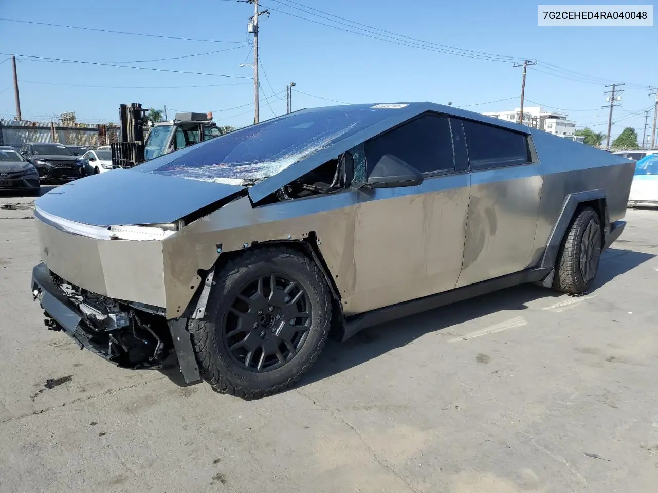 2024 Tesla Cybertruck VIN: 7G2CEHED4RA040048 Lot: 61394105