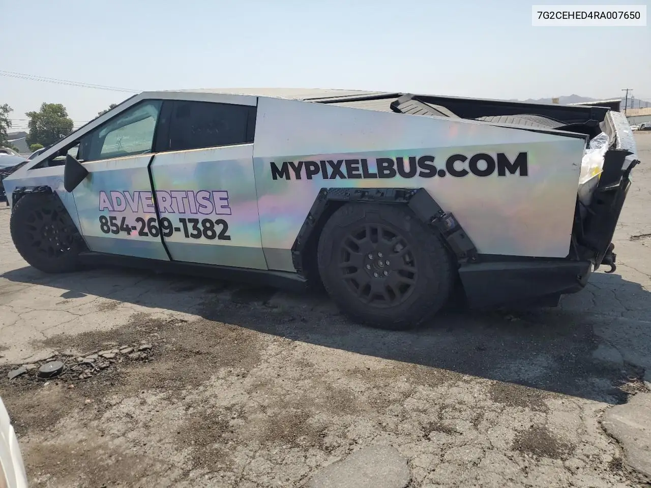 2024 Tesla Cybertruck VIN: 7G2CEHED4RA007650 Lot: 64136015