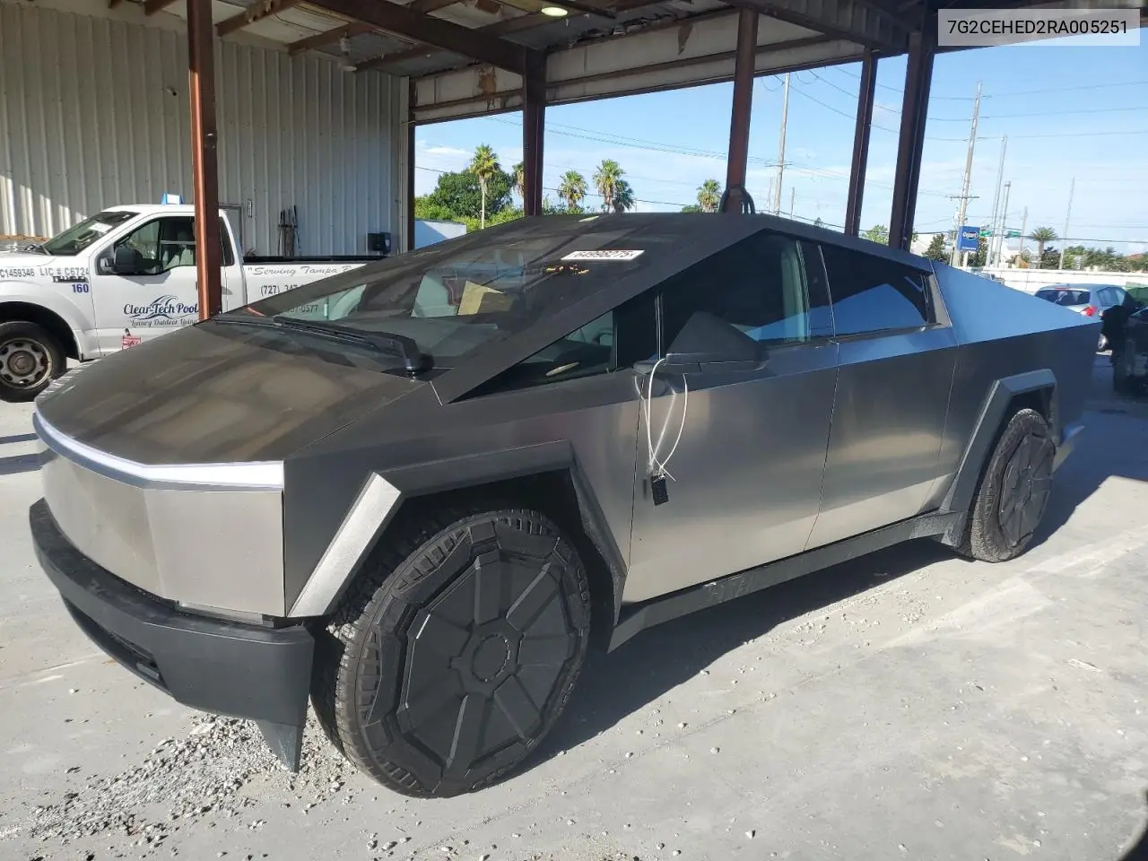 2024 Tesla Cybertruck VIN: 7G2CEHED2RA005251 Lot: 64998275