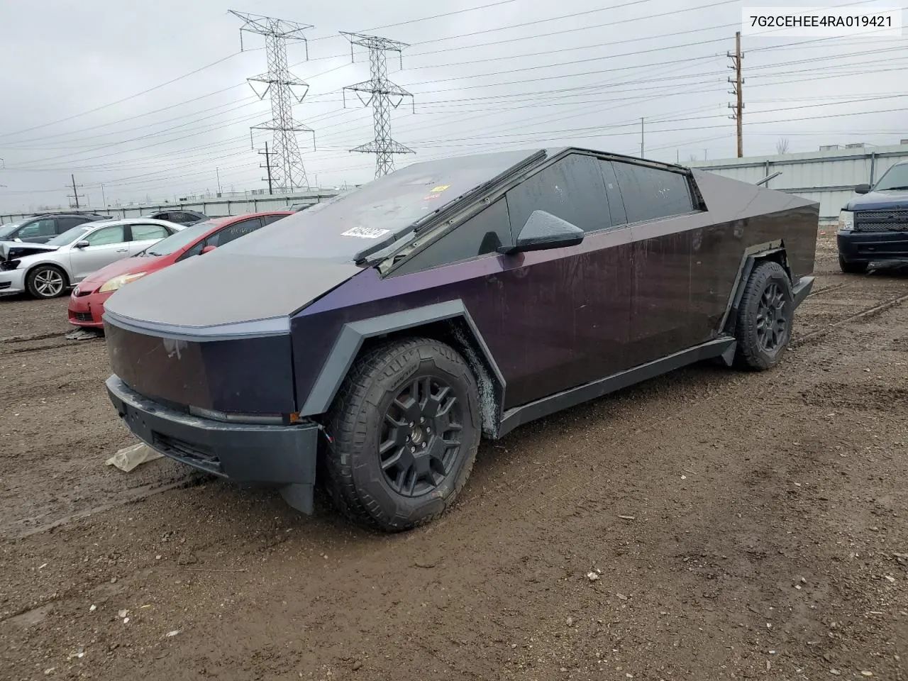 2024 Tesla Cybertruck VIN: 7G2CEHEE4RA019421 Lot: 84643974