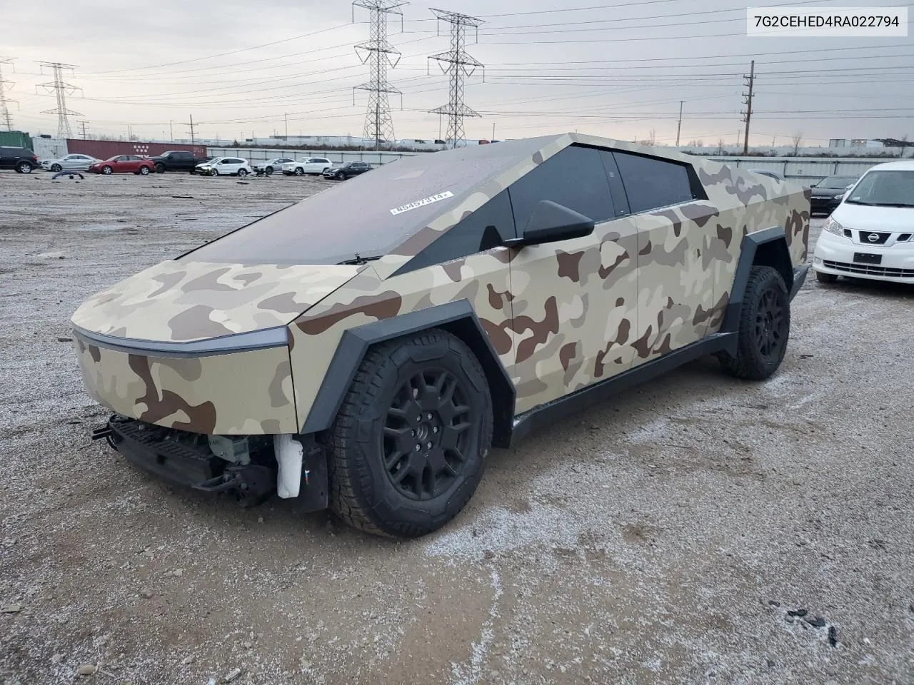 2024 Tesla Cybertruck VIN: 7G2CEHED4RA022794 Lot: 85457314