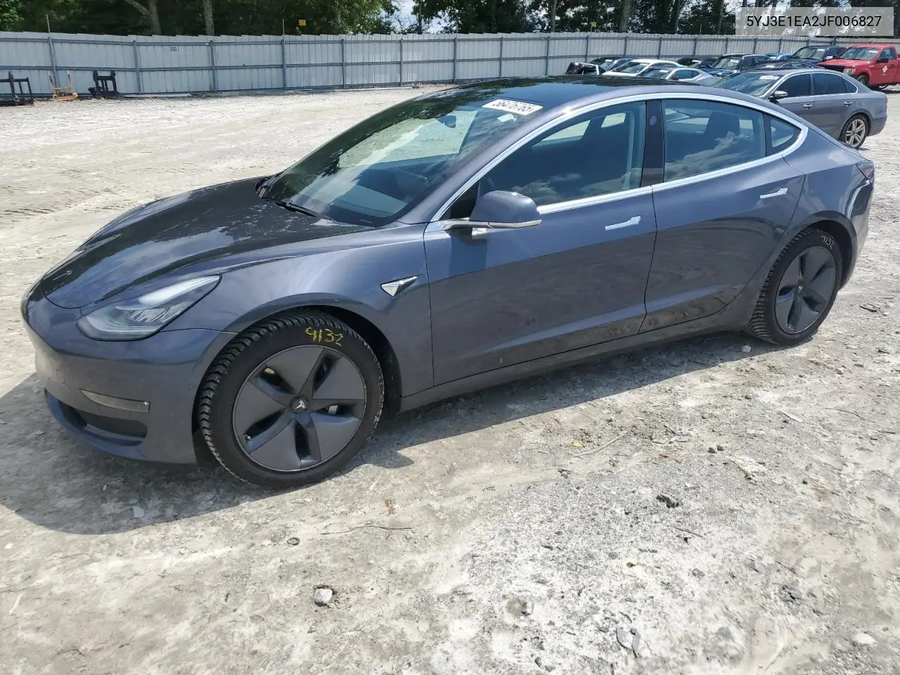 2018 Tesla Model 3 VIN: 5YJ3E1EA2JF006827 Lot: 56476765