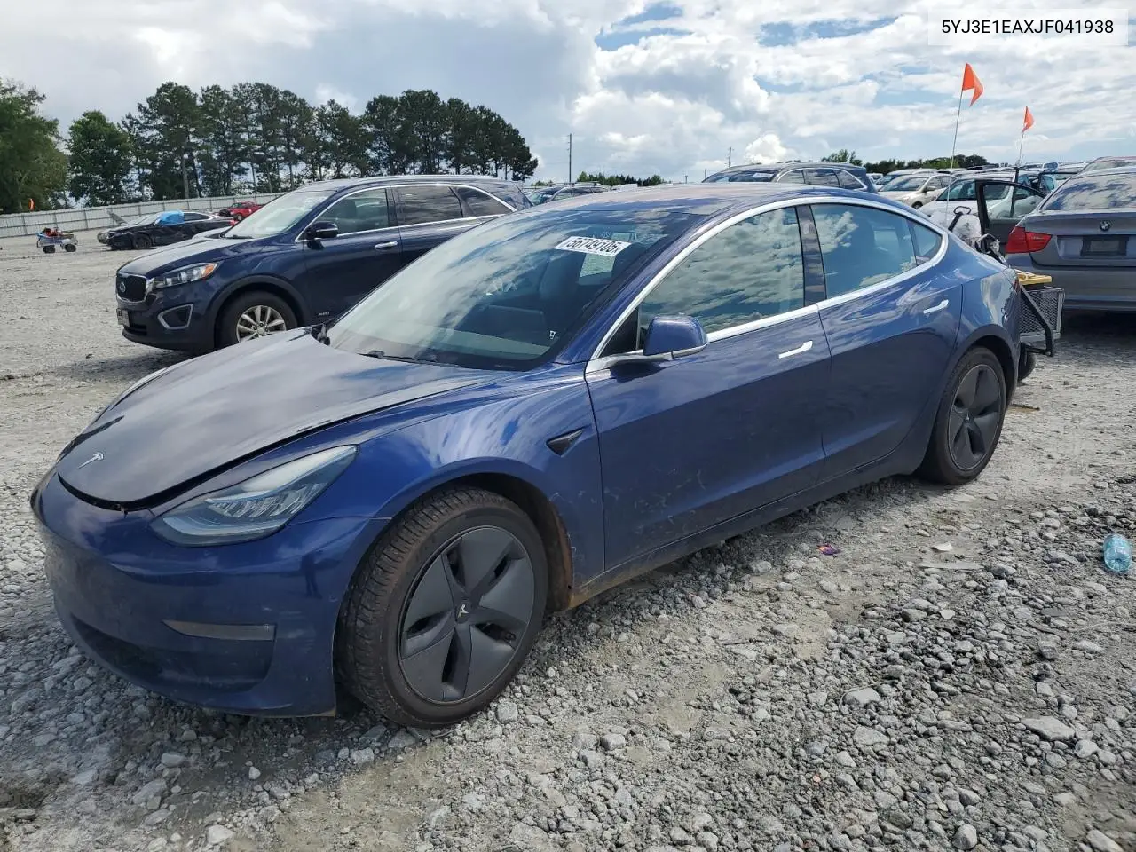 2018 Tesla Model 3 VIN: 5YJ3E1EAXJF041938 Lot: 56749105