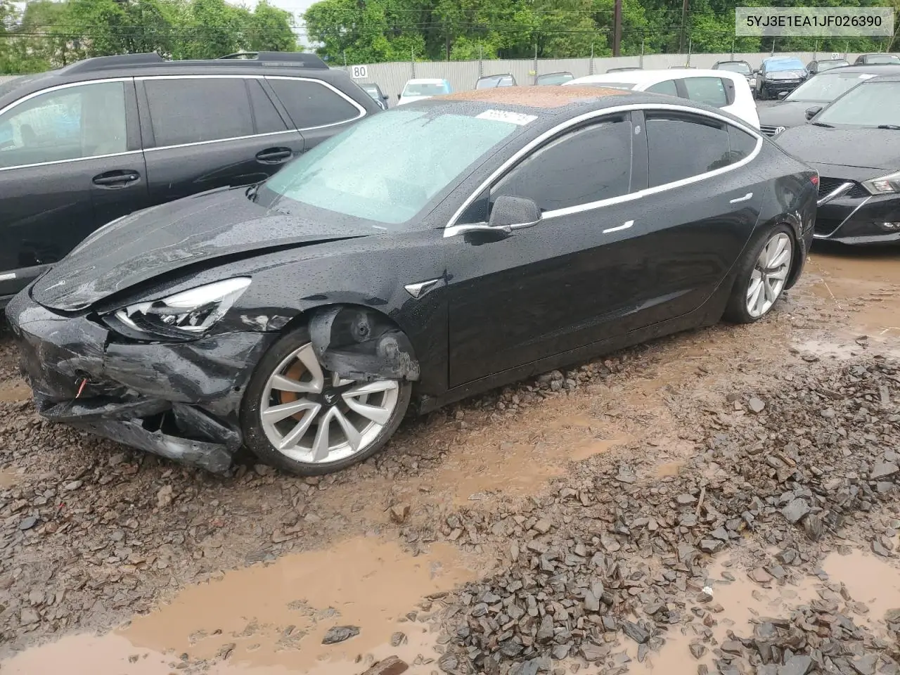 2018 Tesla Model 3 VIN: 5YJ3E1EA1JF026390 Lot: 56954715