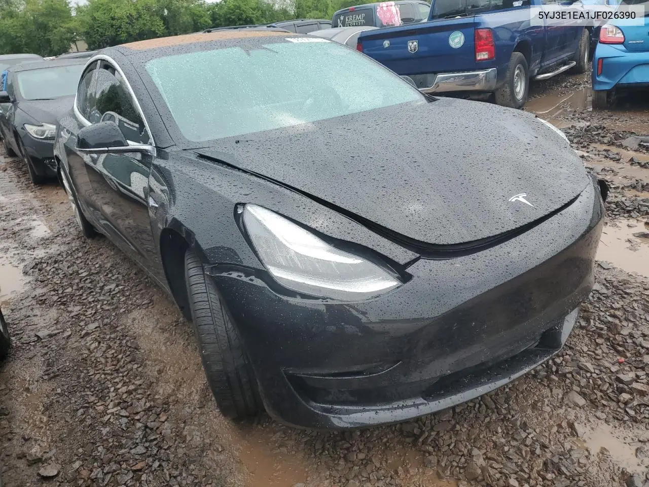 2018 Tesla Model 3 VIN: 5YJ3E1EA1JF026390 Lot: 56954715