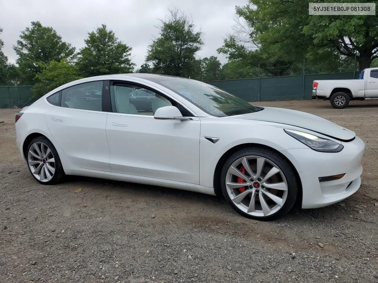 2018 Tesla Model 3 VIN: 5YJ3E1EB0JF081308 Lot: 62540695