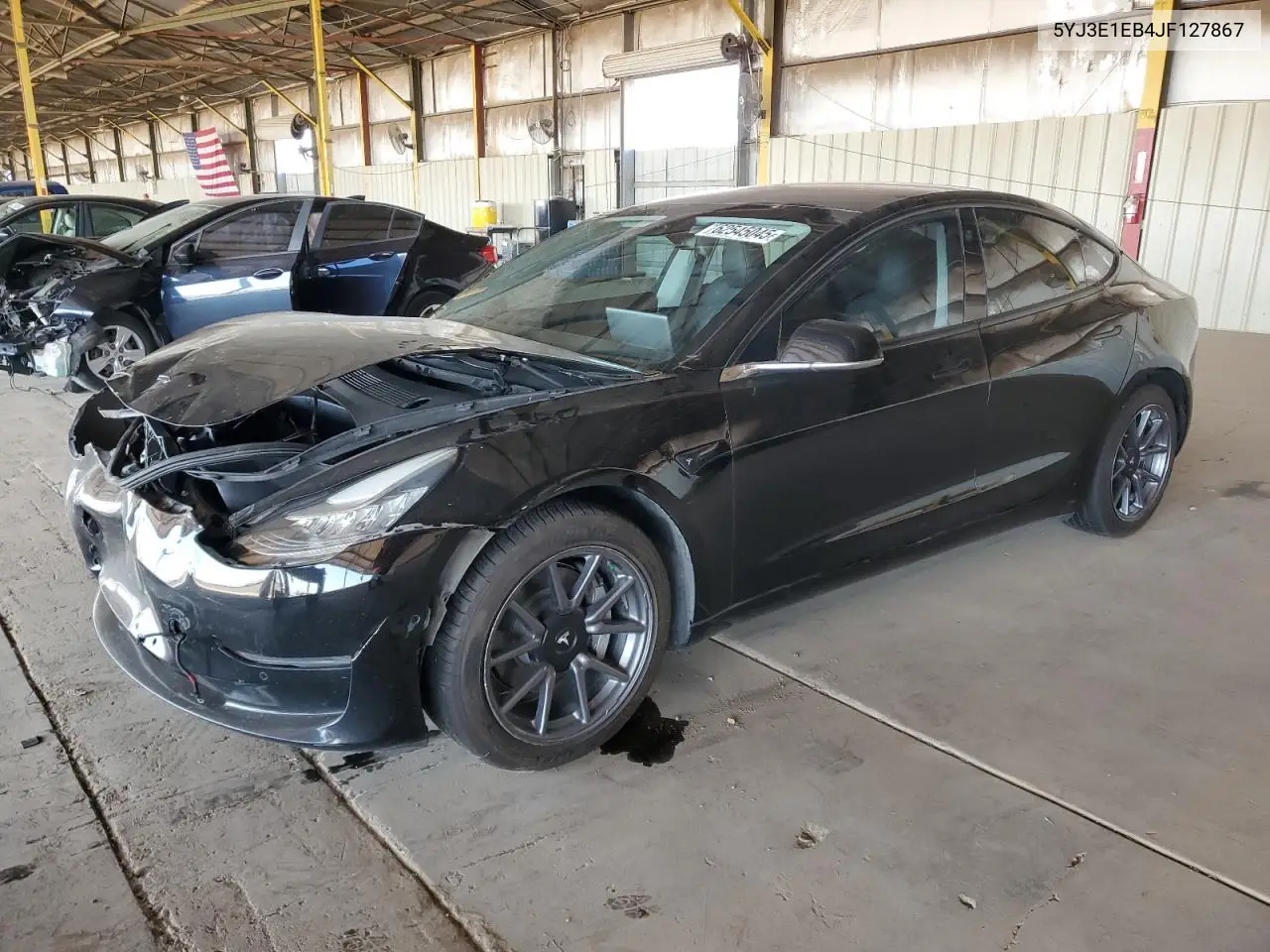 2018 Tesla Model 3 VIN: 5YJ3E1EB4JF127867 Lot: 62545045