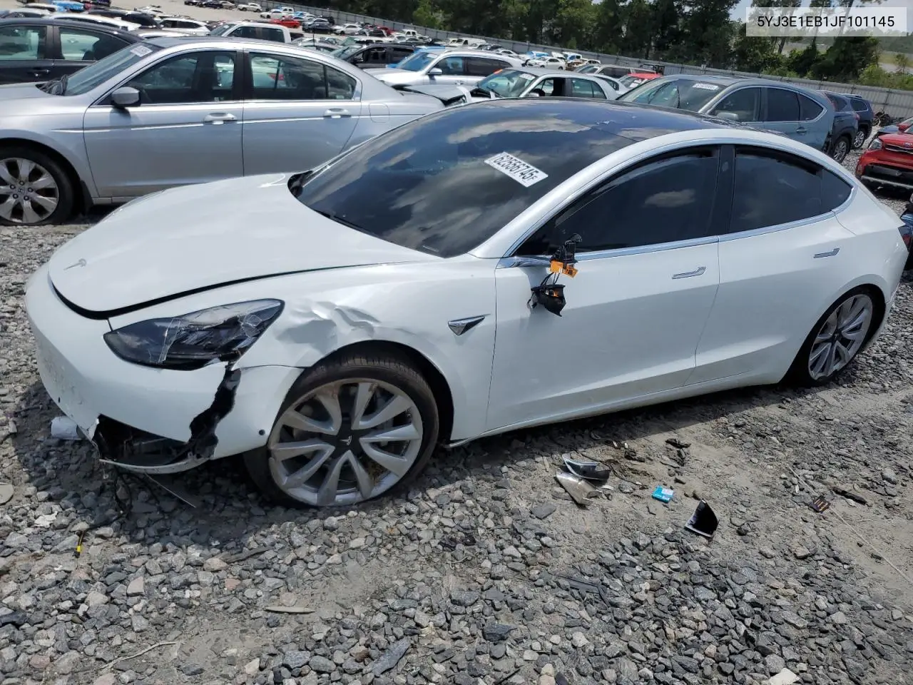 2018 Tesla Model 3 VIN: 5YJ3E1EB1JF101145 Lot: 62556745