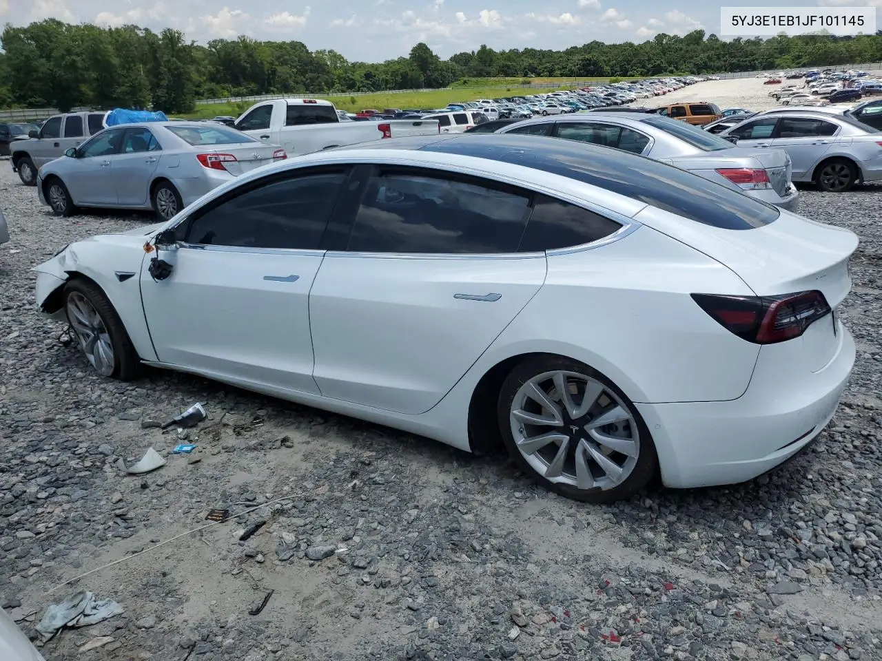 2018 Tesla Model 3 VIN: 5YJ3E1EB1JF101145 Lot: 62556745