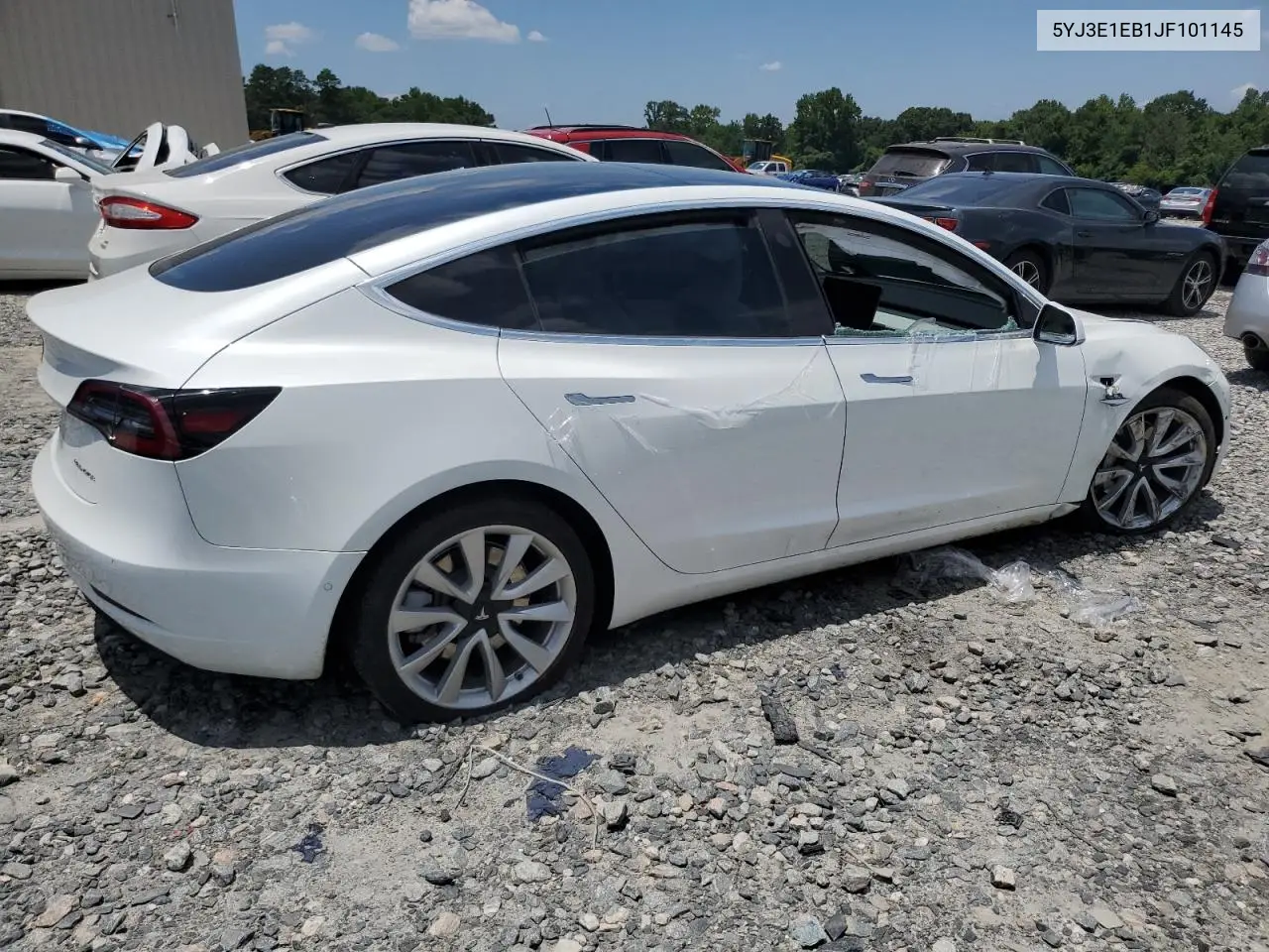 2018 Tesla Model 3 VIN: 5YJ3E1EB1JF101145 Lot: 62556745