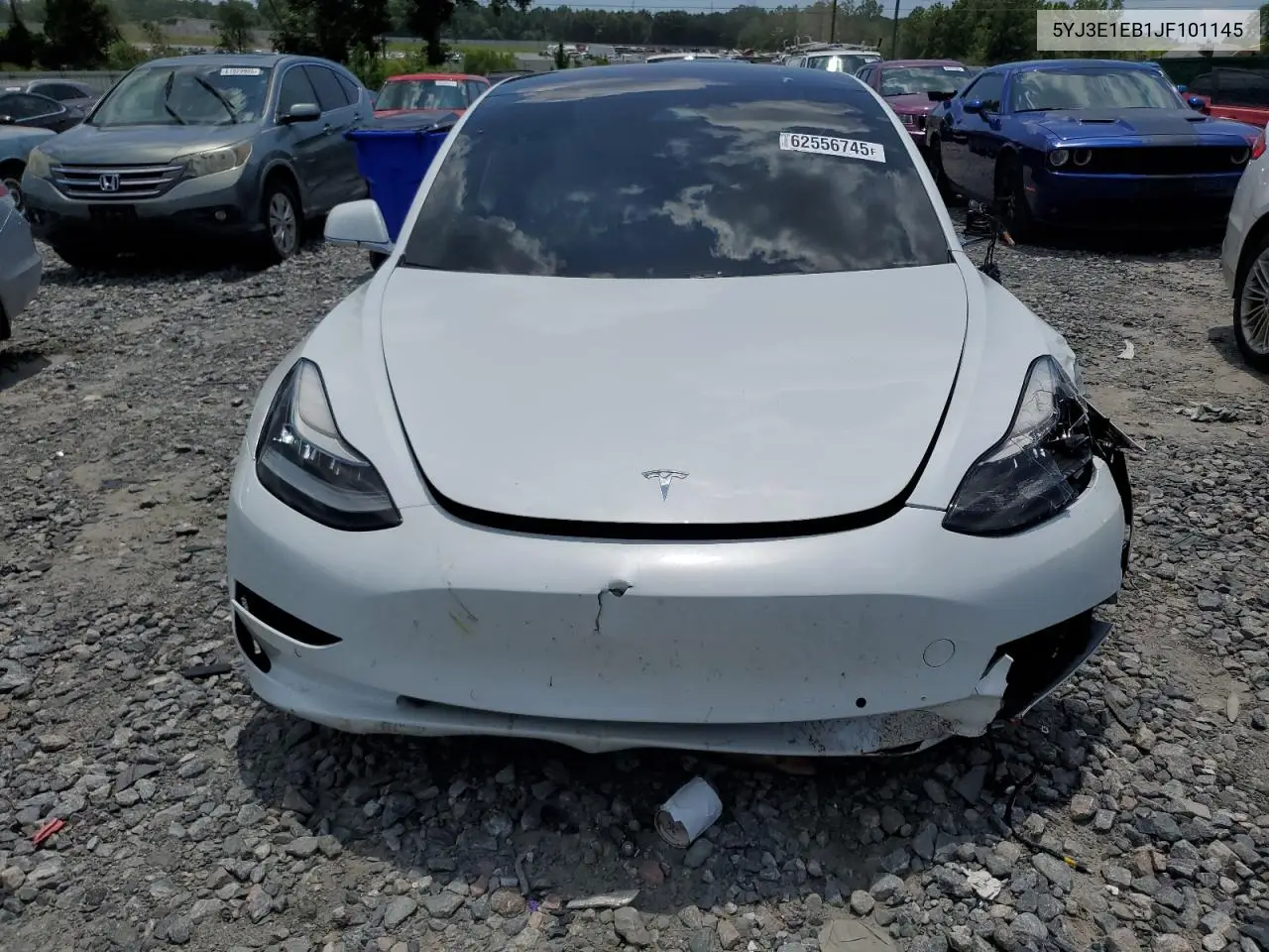 2018 Tesla Model 3 VIN: 5YJ3E1EB1JF101145 Lot: 62556745