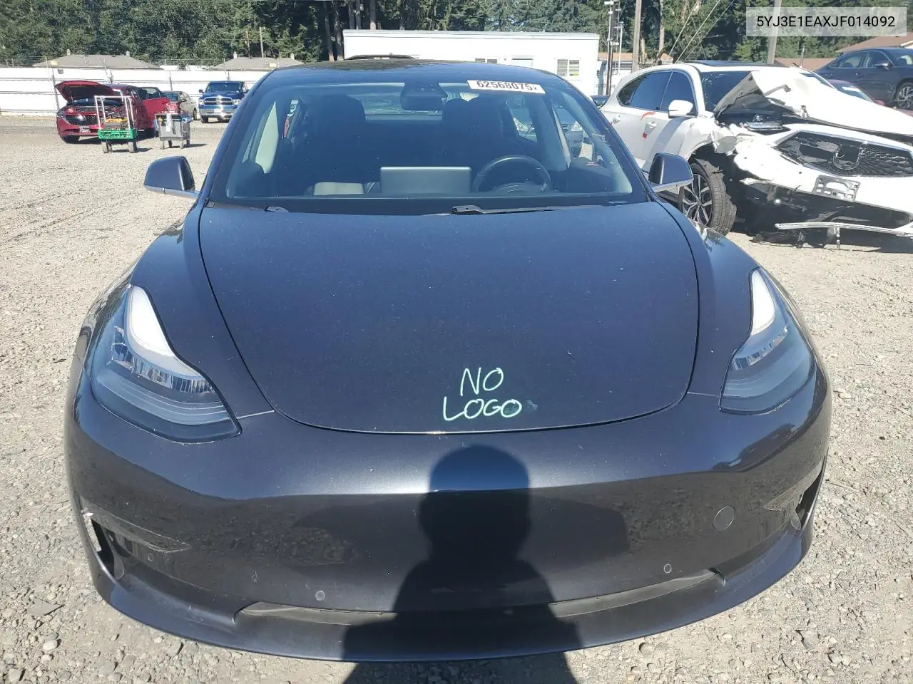 2018 Tesla Model 3 VIN: 5YJ3E1EAXJF014092 Lot: 62568075
