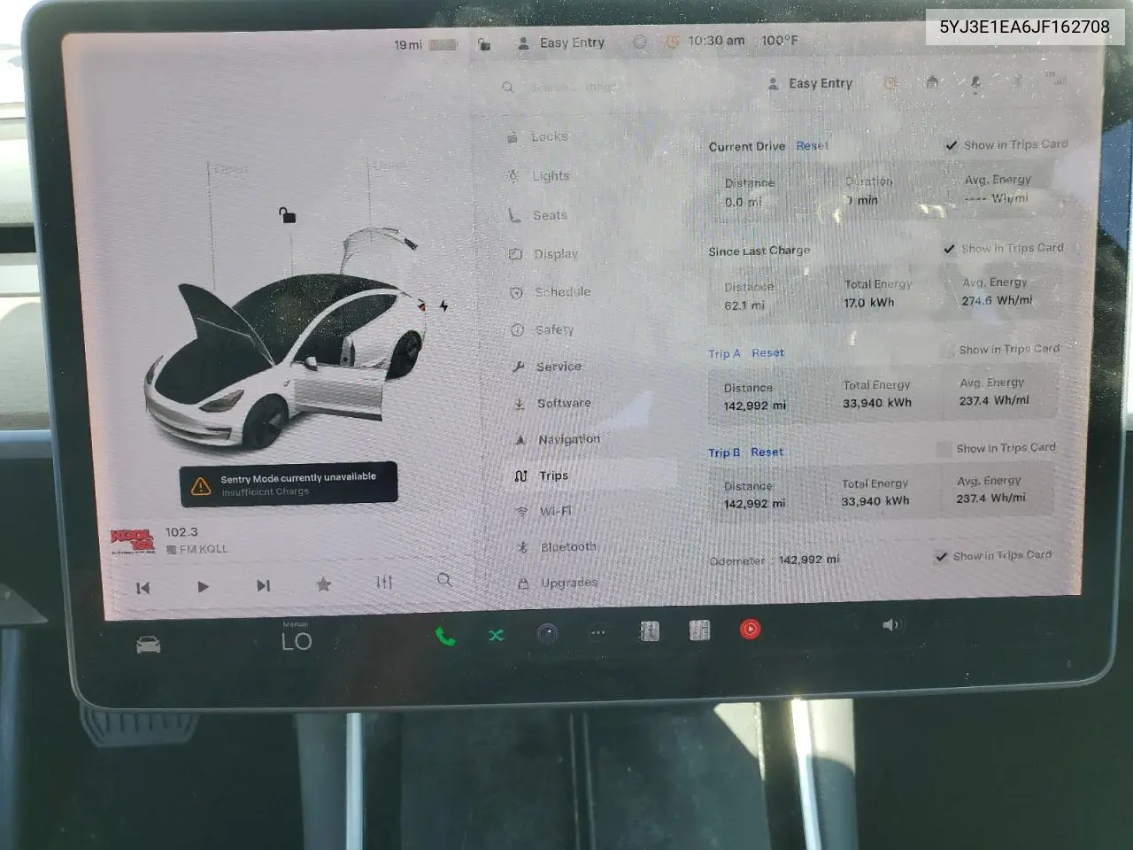 2018 Tesla Model 3 VIN: 5YJ3E1EA6JF162708 Lot: 62786485