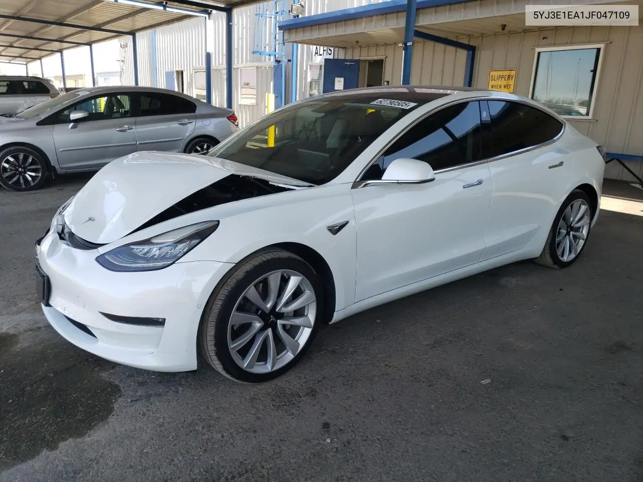 2018 Tesla Model 3 VIN: 5YJ3E1EA1JF047109 Lot: 62790505
