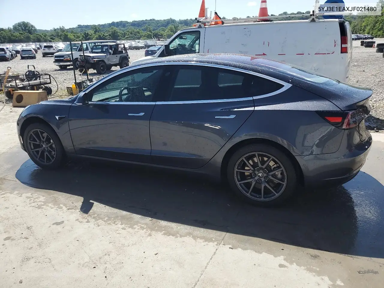 2018 Tesla Model 3 VIN: 5YJ3E1EAXJF021480 Lot: 62895985