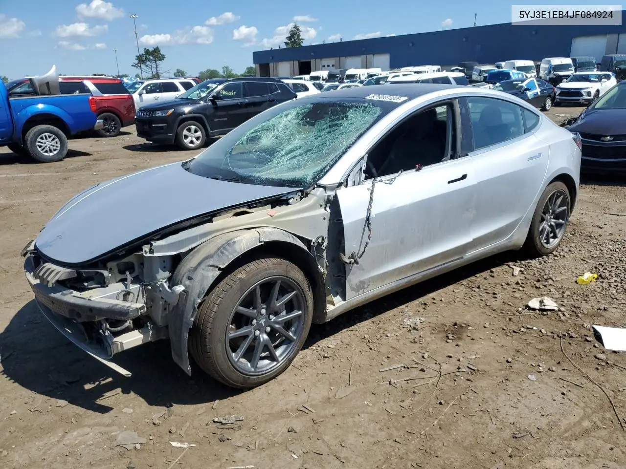 2018 Tesla Model 3 VIN: 5YJ3E1EB4JF084924 Lot: 62906105