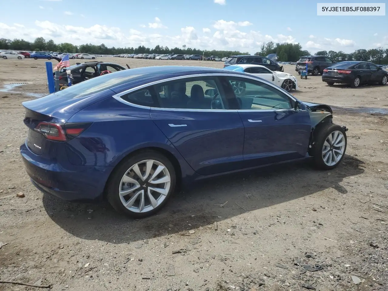 2018 Tesla Model 3 VIN: 5YJ3E1EB5JF088397 Lot: 62948845